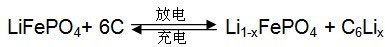 天豐牌鋰離子電池反應式