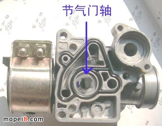 五羊本田WH110T佳御電噴摩托車節氣門位置傳感器都是安裝在節氣門體上與節氣門軸聯動