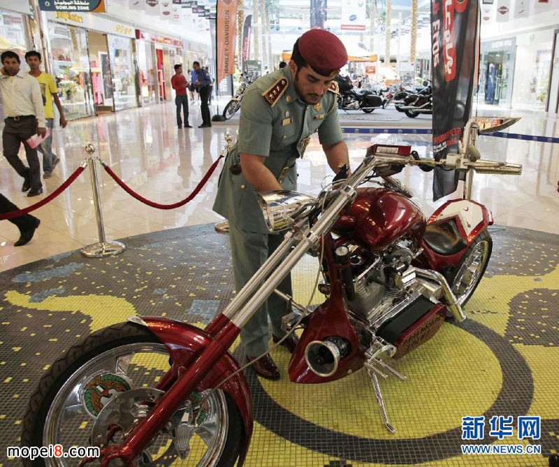 阿聯酋首都阿布扎比舉行的國際摩托車展