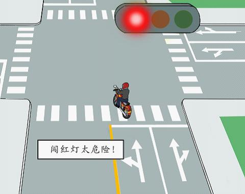 摩托車行經(jīng)交叉路口