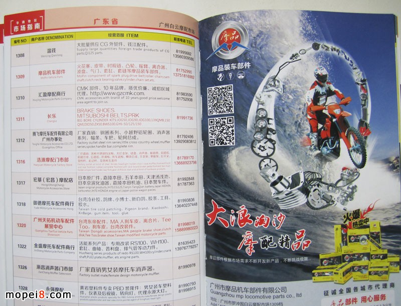 2015版中國摩托車配件華南地區市場指南