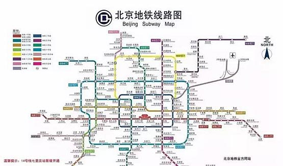 北京、上海、東京的地鐵路線圖對比